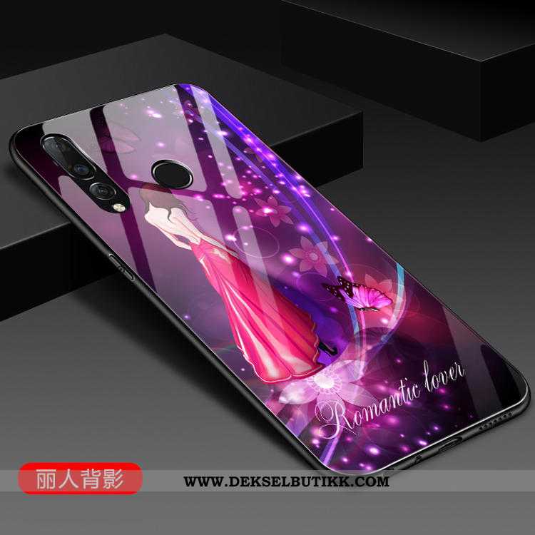 Deksel Huawei P30 Lite Xl Mote Silikon Mobiltelefon Glass Rosa, Etui Huawei P30 Lite Xl Av Personlig