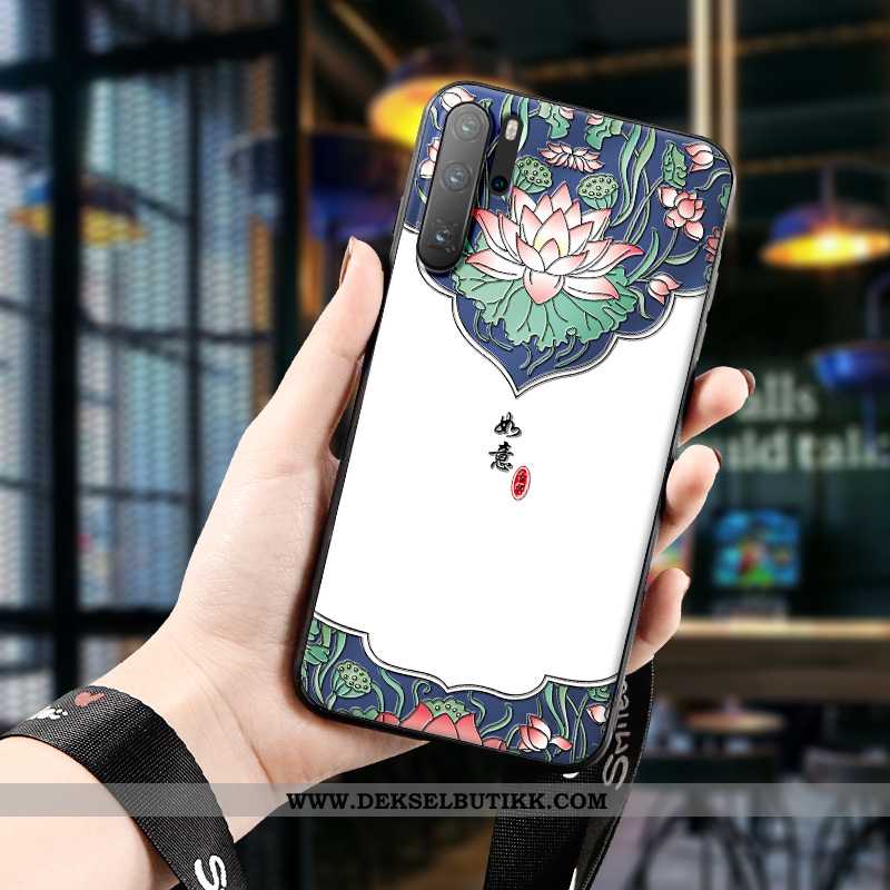 Deksel Huawei P30 Pro Av Personlighet Kinesisk Stil Relieff Beskyttelse Hvitt, Etui Huawei P30 Pro K