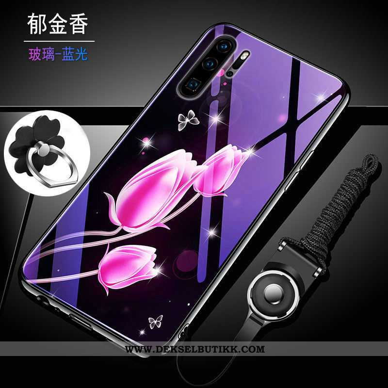 Deksel Huawei P30 Pro Glass Hard Alt Inkludert Anti-fall Lilla, Etui Huawei P30 Pro Trend Til Salgs