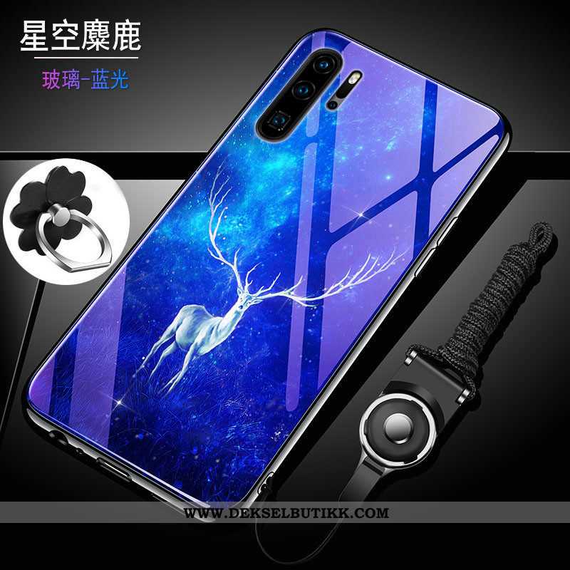 Deksel Huawei P30 Pro Glass Hard Alt Inkludert Anti-fall Lilla, Etui Huawei P30 Pro Trend Til Salgs