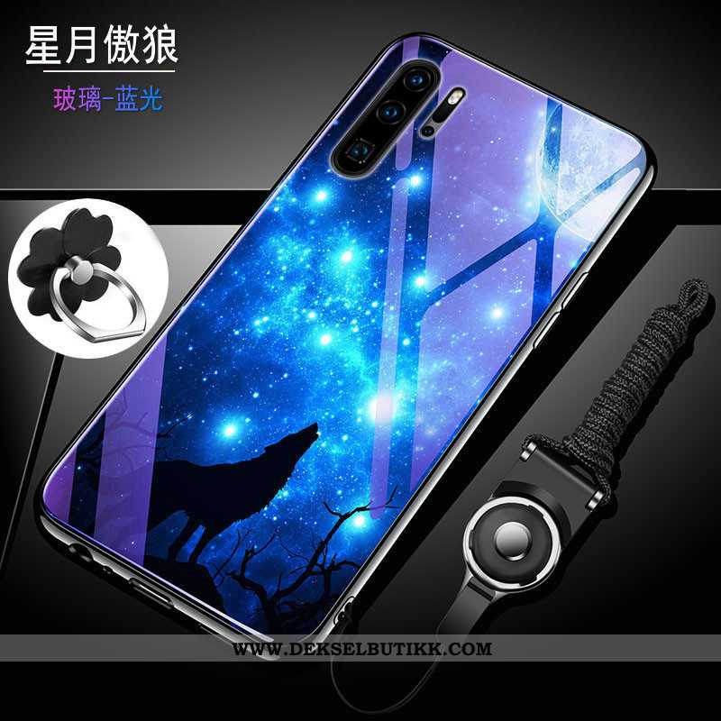 Deksel Huawei P30 Pro Glass Hard Alt Inkludert Anti-fall Lilla, Etui Huawei P30 Pro Trend Til Salgs