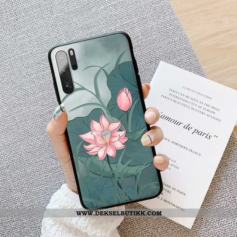 Deksel Huawei P30 Pro Silikon Trend High End Grønn, Etui Huawei P30 Pro Beskyttelse Tilbud