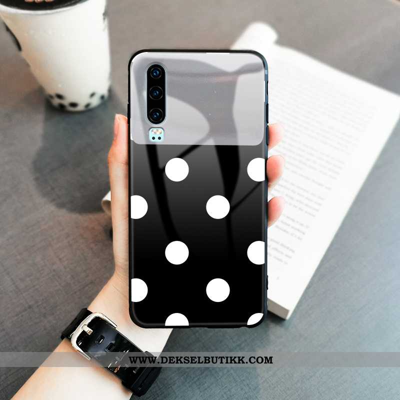 Deksel Huawei P30 Trend Anti-fall Kosmetisk Beskyttelse Hvitt, Etui Huawei P30 Myke Billige