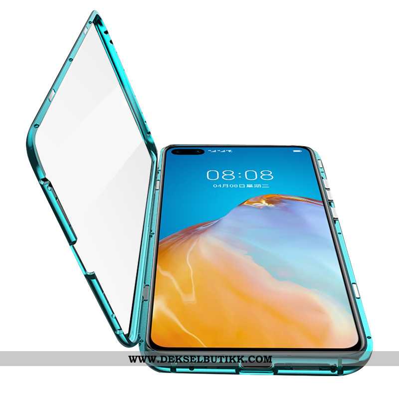 Deksel Huawei P40 Beskyttelse Alt Inkludert Frame Grønn, Etui Huawei P40 Glass Kjøpe