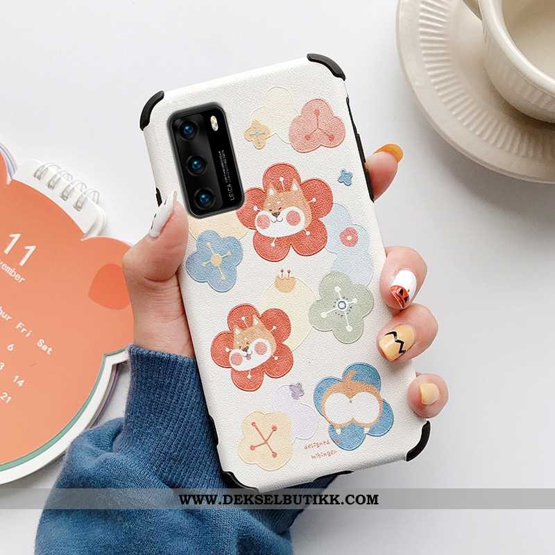 Deksel Huawei P40 Beskyttelse Silke Silikon Trend Rosa, Etui Huawei P40 Kreativ Tilbud