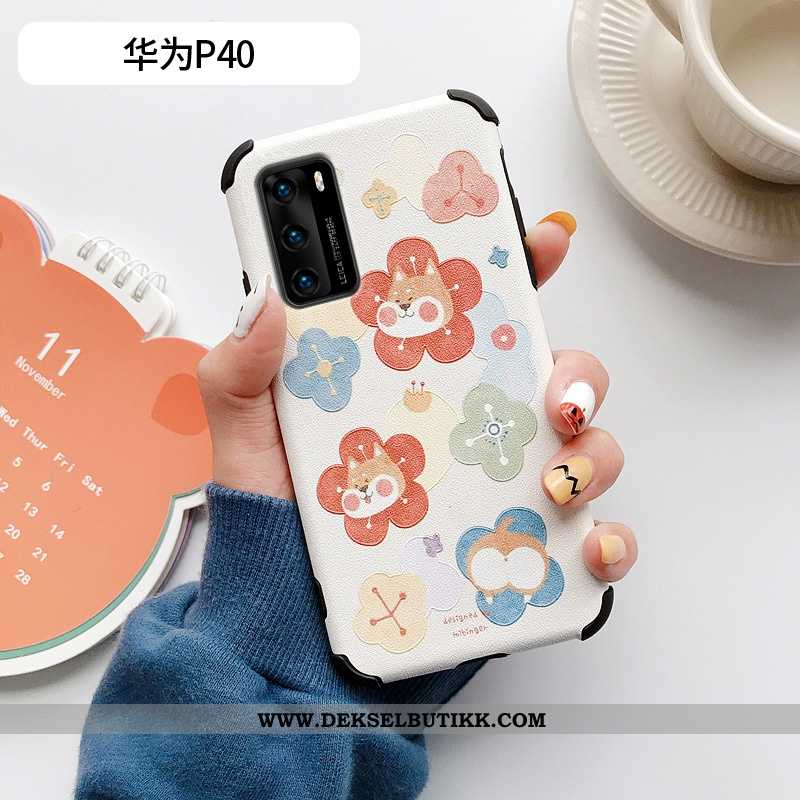 Deksel Huawei P40 Beskyttelse Silke Silikon Trend Rosa, Etui Huawei P40 Kreativ Tilbud