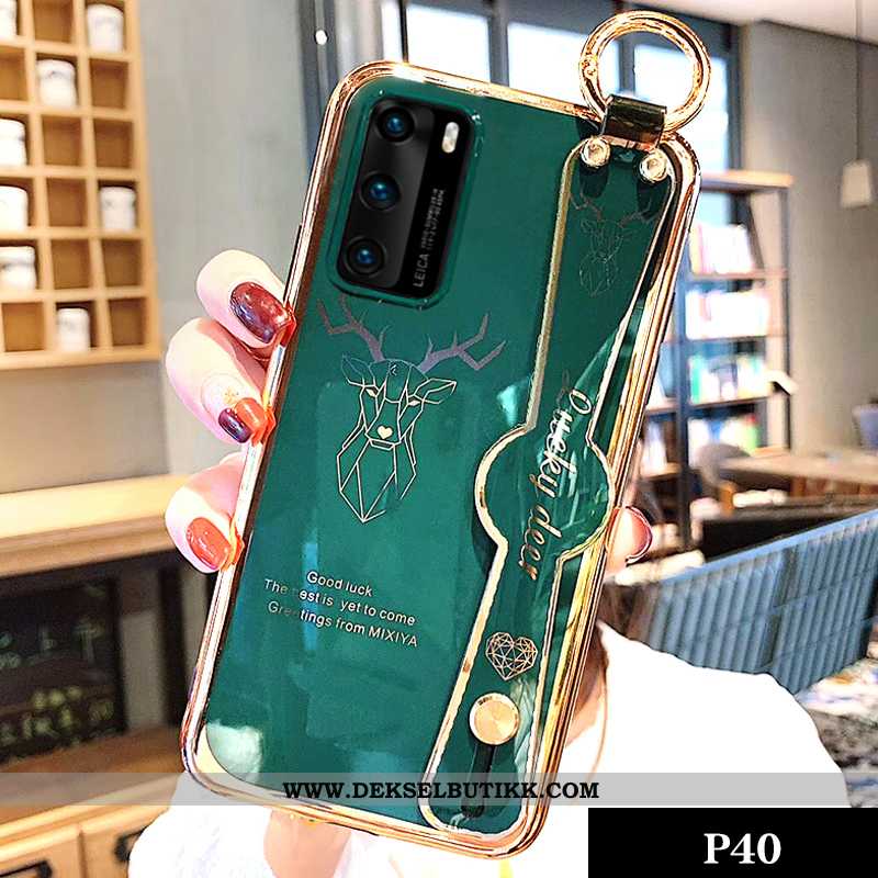 Deksel Huawei P40 Kreativ Mobiltelefon Grønn Hjorteskinn, Etui Huawei P40 Cartoon Tilbud