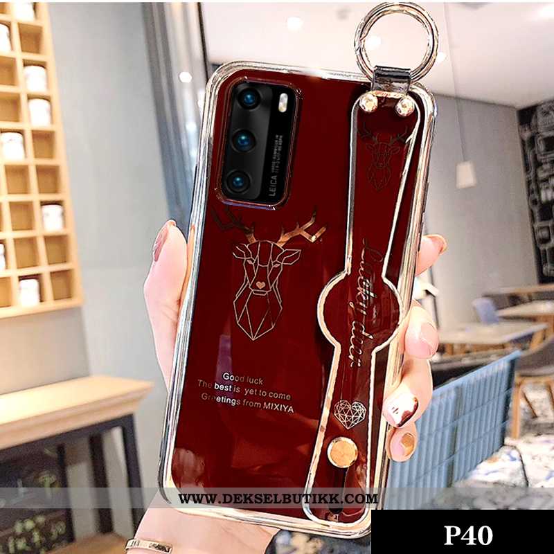 Deksel Huawei P40 Kreativ Mobiltelefon Grønn Hjorteskinn, Etui Huawei P40 Cartoon Tilbud