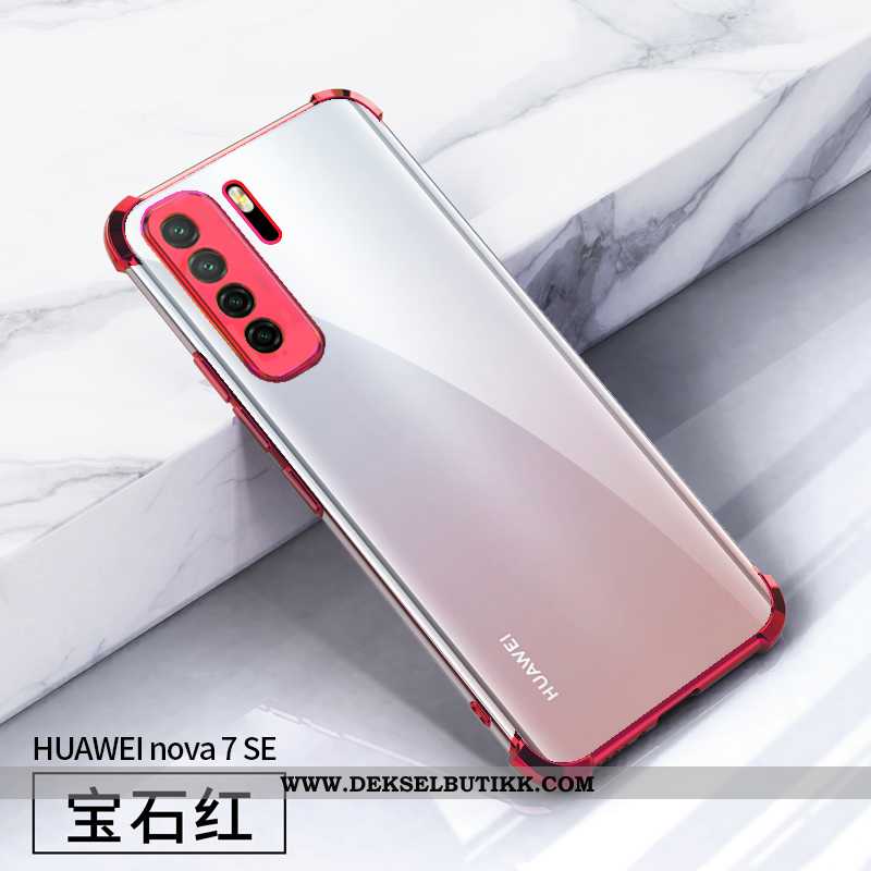 Deksel Huawei P40 Lite 5g Myke Plating Mobiltelefon Alt Inkludert Rød, Etui Huawei P40 Lite 5g Silik