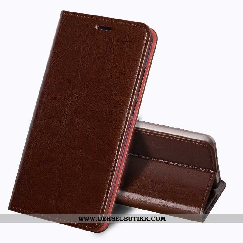 Deksel Huawei P40 Lite 5g Skinn Folio Business Mobiltelefon Burgunder, Etui Huawei P40 Lite 5g Vinta