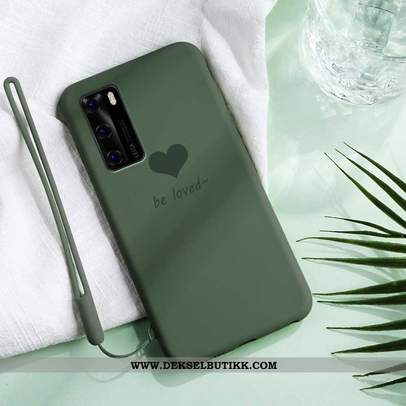 Deksel Huawei P40 Myke Lovers Ultra Mobiltelefon Rosa, Etui Huawei P40 Silikon Billige