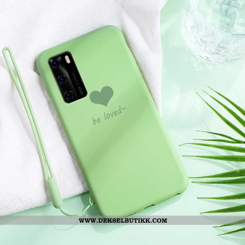 Deksel Huawei P40 Myke Lovers Ultra Mobiltelefon Rosa, Etui Huawei P40 Silikon Billige