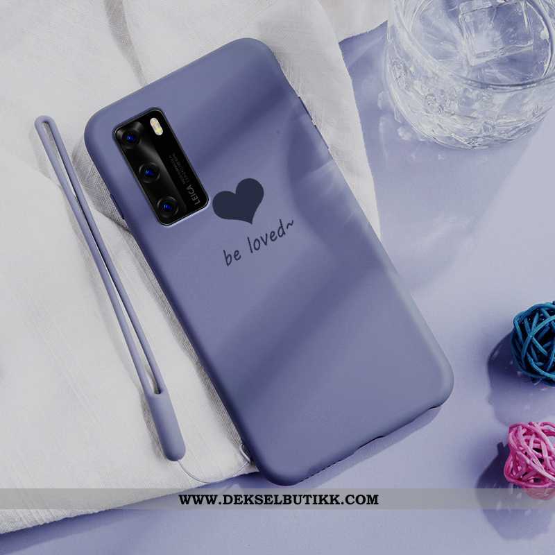 Deksel Huawei P40 Myke Lovers Ultra Mobiltelefon Rosa, Etui Huawei P40 Silikon Billige