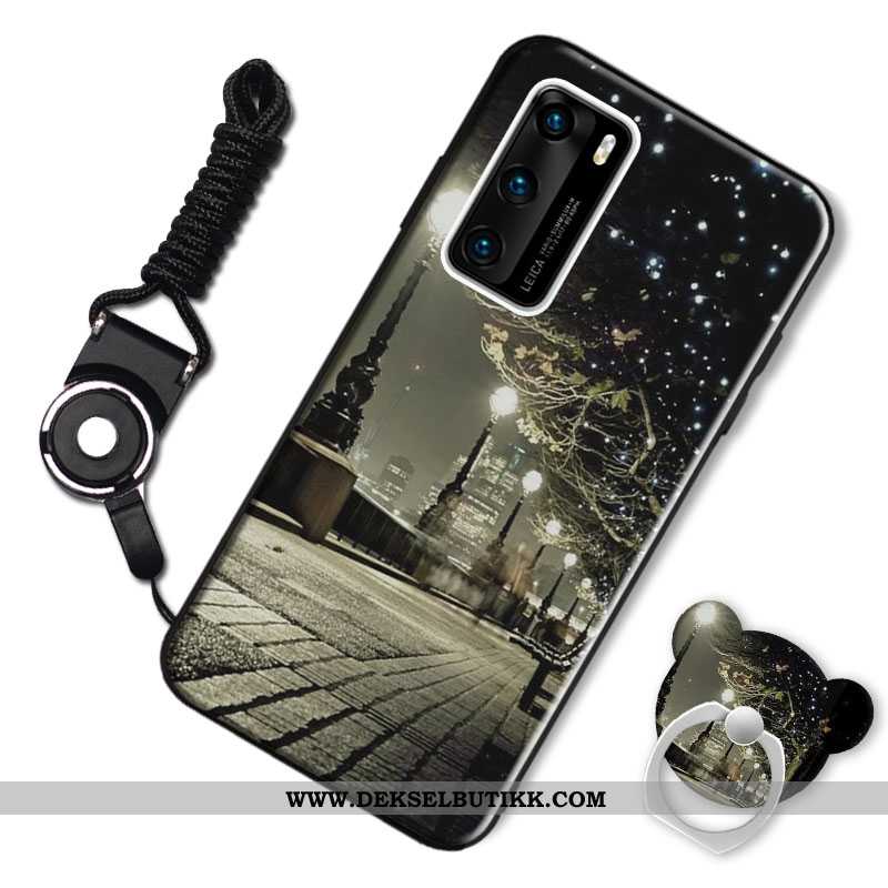 Deksel Huawei P40 Nubuck Mobiltelefon Trend Burgunder, Etui Huawei P40 Av Personlighet Billig