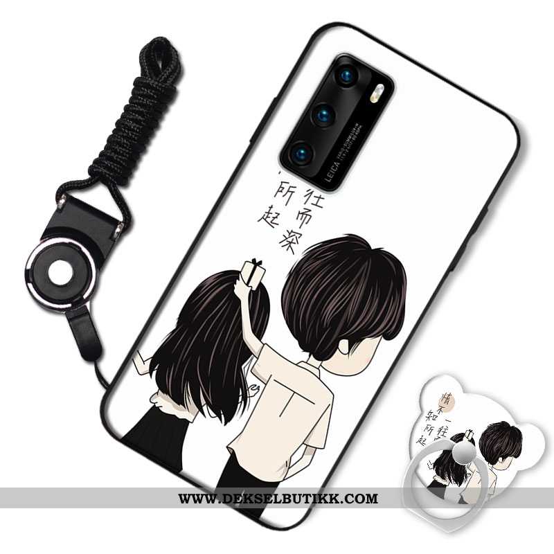 Deksel Huawei P40 Nubuck Mobiltelefon Trend Burgunder, Etui Huawei P40 Av Personlighet Billig