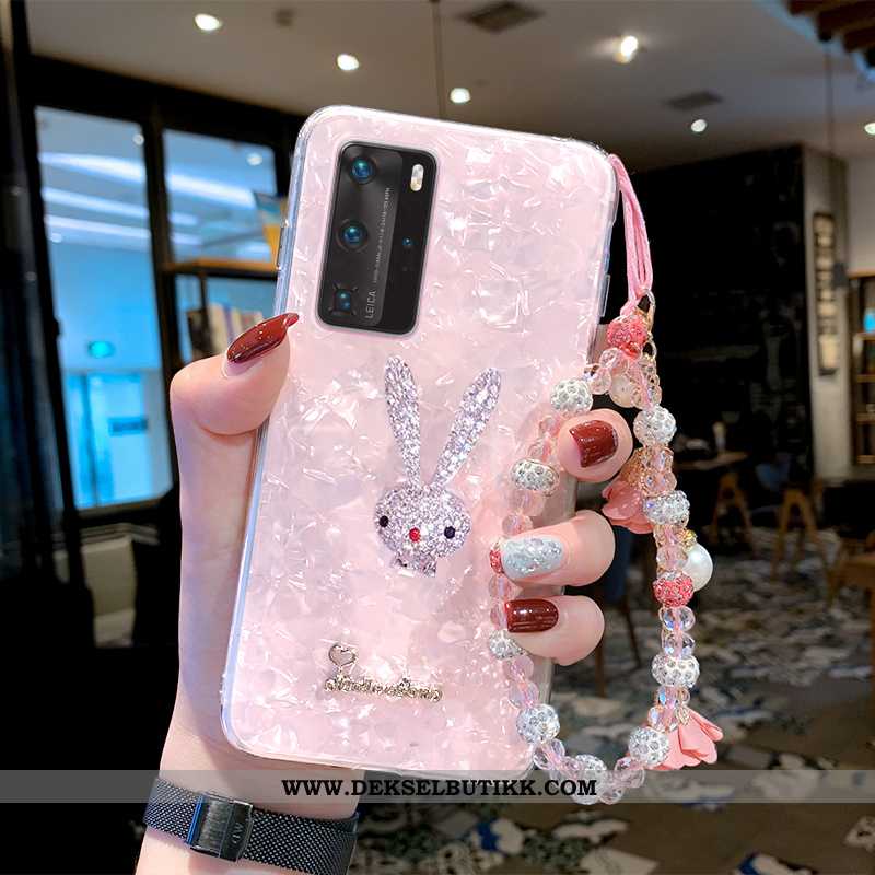 Deksel Huawei P40 Pro Tynne Rosa Anti-fall Silikon, Etui Huawei P40 Pro Myke Tilbud