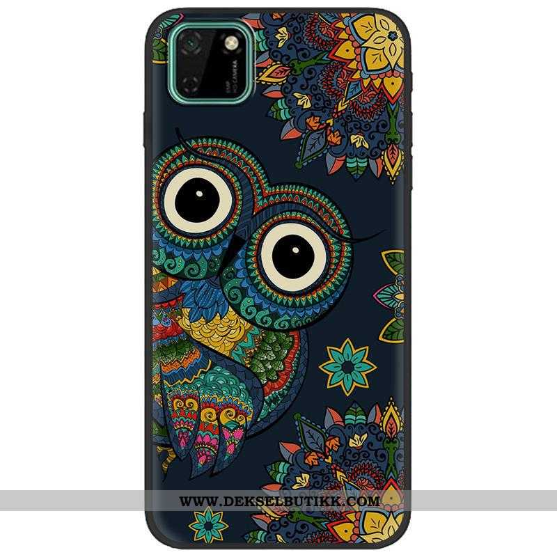 Deksel Huawei Y5p Kreativ Etui Svart Farge, Huawei Y5p Cartoon Billig