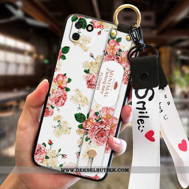 Deksel Huawei Y5p Myke Hengende Ornamenter Mobiltelefon Anti-fall Blå, Etui Huawei Y5p Silikon Billi