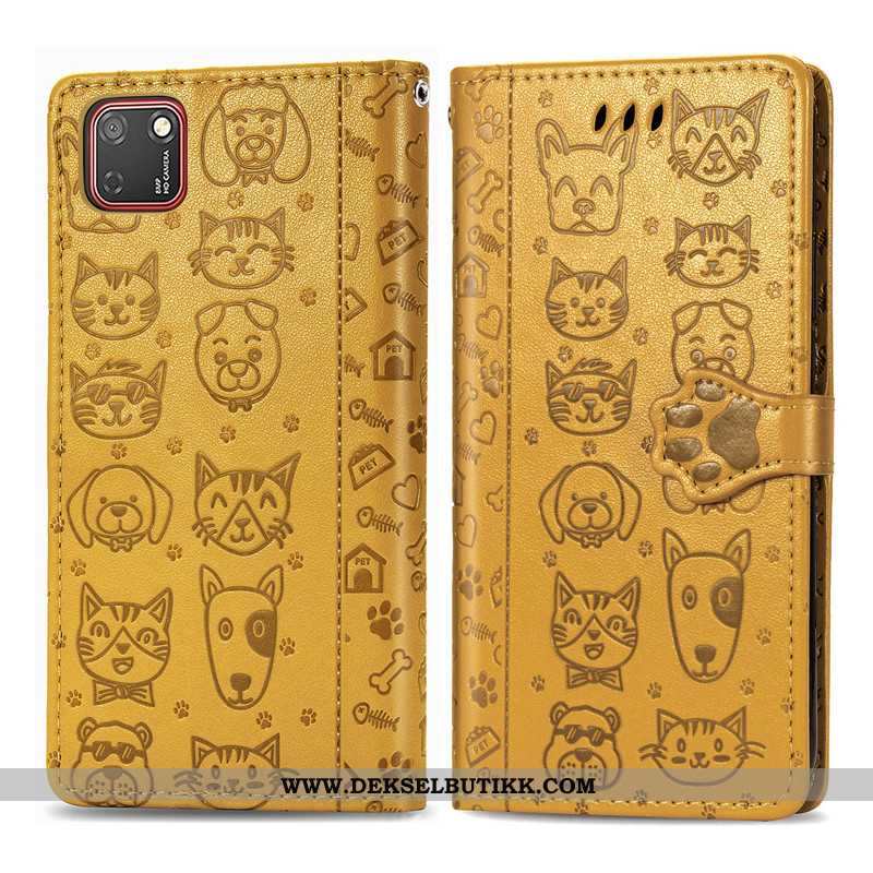 Deksel Huawei Y5p Relieff Beskyttelse Hunden Lilla, Etui Huawei Y5p Cartoon Butikk