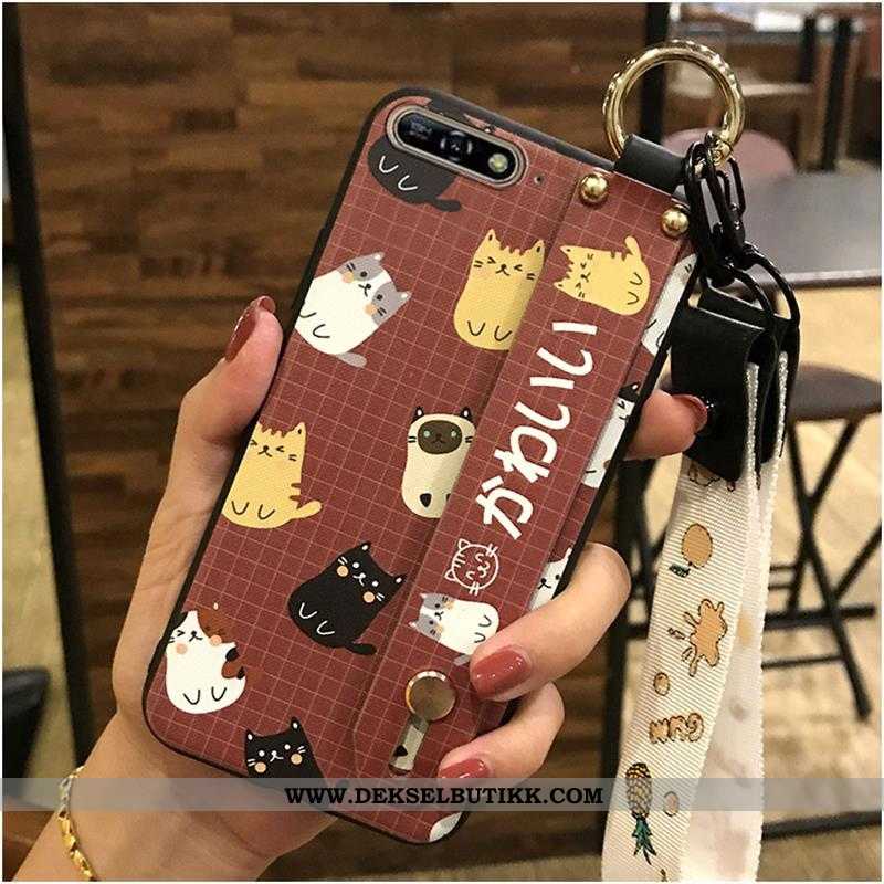 Deksel Huawei Y6 2020 Hengende Ornamenter Beskyttelse Varmt Salg Lilla, Etui Huawei Y6 2020 Cartoon 