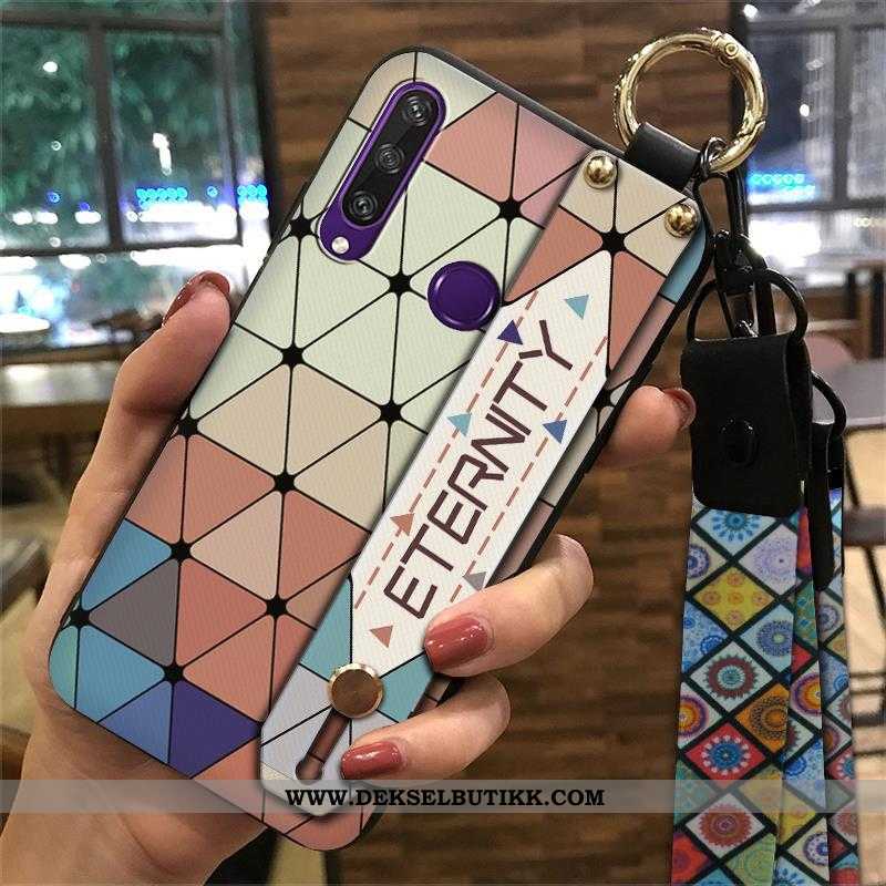 Deksel Huawei Y6p Kreativ Trend Støtte Blå, Etui Huawei Y6p Vintage Til Salgs