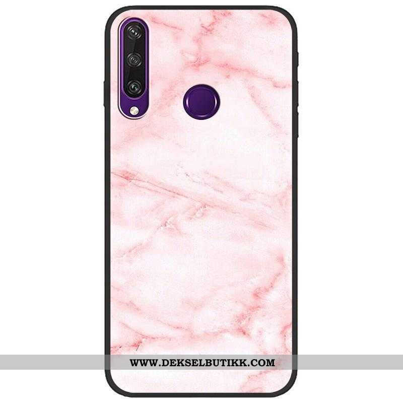 Deksel Huawei Y6p Nubuck Mobiltelefon Rosa, Etui Huawei Y6p Kreativ Salg