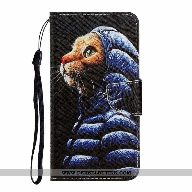 Deksel Huawei Y6s Skinndeksel Katt Clamshell Mobiltelefon Blå, Etui Huawei Y6s Cartoon Rabatt