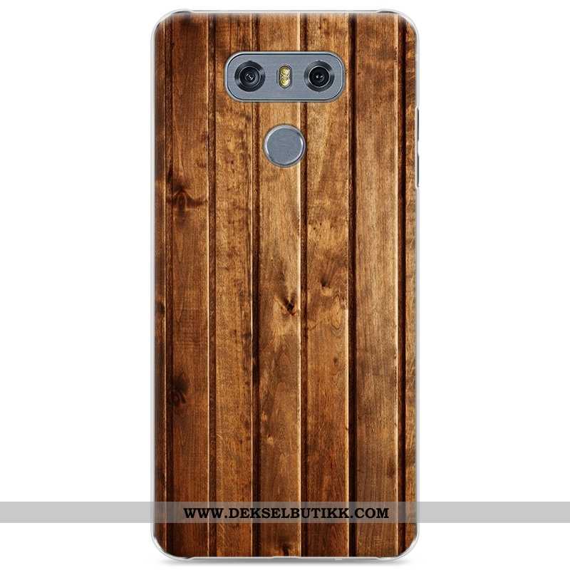 Deksel Lg G6 Mønster Hard Mobiltelefon Mørkeblå, Etui Lg G6 Wood Tilbud