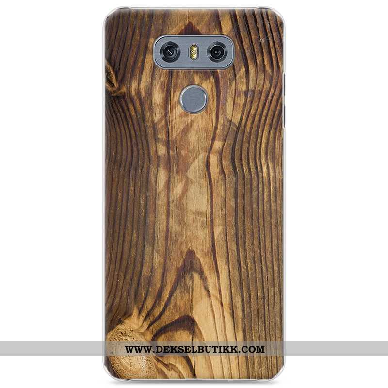 Deksel Lg G6 Mønster Hard Mobiltelefon Mørkeblå, Etui Lg G6 Wood Tilbud