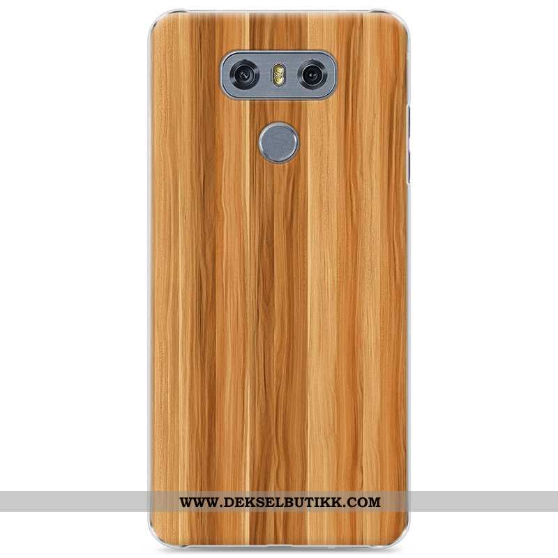 Deksel Lg G6 Mønster Hard Mobiltelefon Mørkeblå, Etui Lg G6 Wood Tilbud