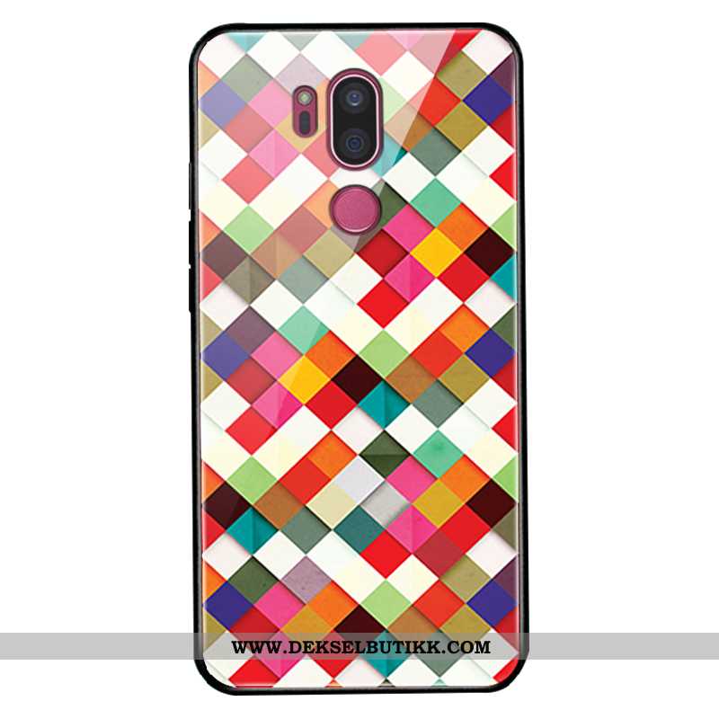 Deksel Lg G7 Thinq Glass Anti-fall Myke Enkel Rød, Etui Lg G7 Thinq Mote Salg