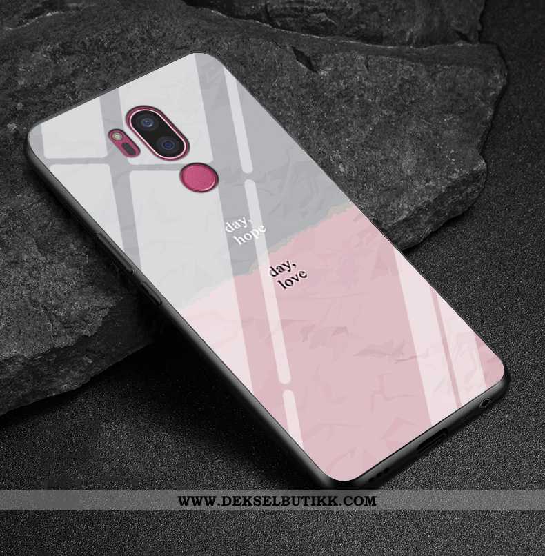 Deksel Lg G7 Thinq Glass Anti-fall Myke Enkel Rød, Etui Lg G7 Thinq Mote Salg