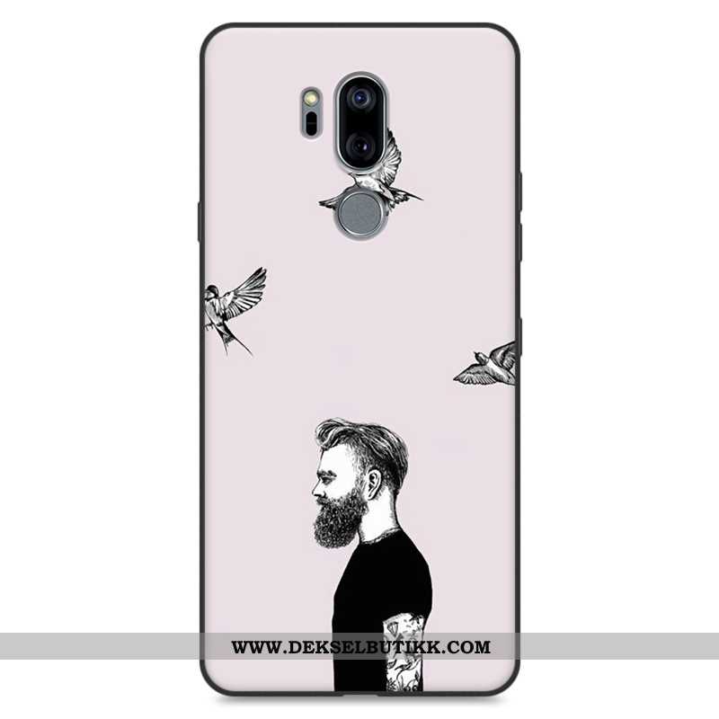 Deksel Lg G7 Thinq Kreativ Anti-fall Silikon Rosa, Etui Lg G7 Thinq Myke Til Salgs