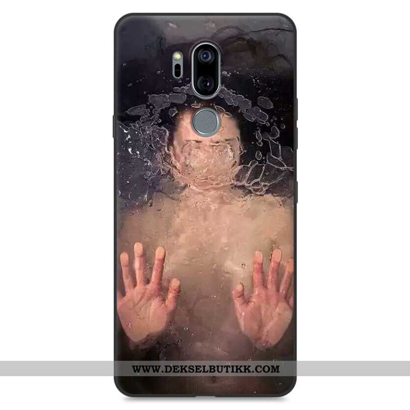 Deksel Lg G7 Thinq Kreativ Anti-fall Silikon Rosa, Etui Lg G7 Thinq Myke Til Salgs