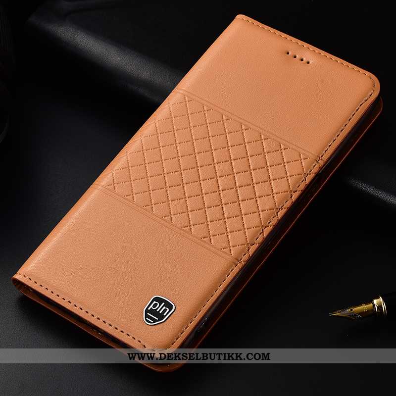 Deksel Lg Q7 Beskyttelse Folio Etui Gul, Lg Q7 Skinn Rabatt