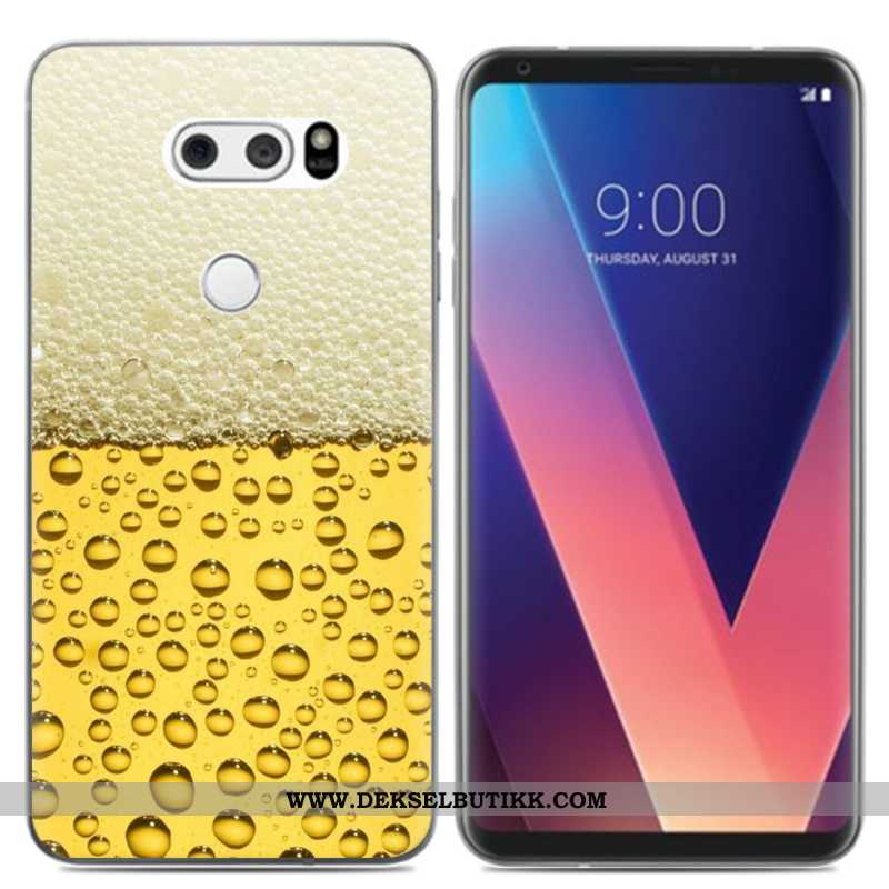 Deksel Lg V30 Kreativ Liten Pu Mobiltelefon Svart, Etui Lg V30 Cartoon Tilbud