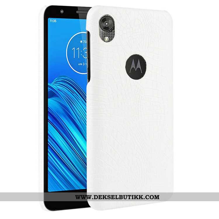 Deksel Moto E6 Plus Mønster Etui Beskyttelse Hard Svart, Moto E6 Plus Trend Billige