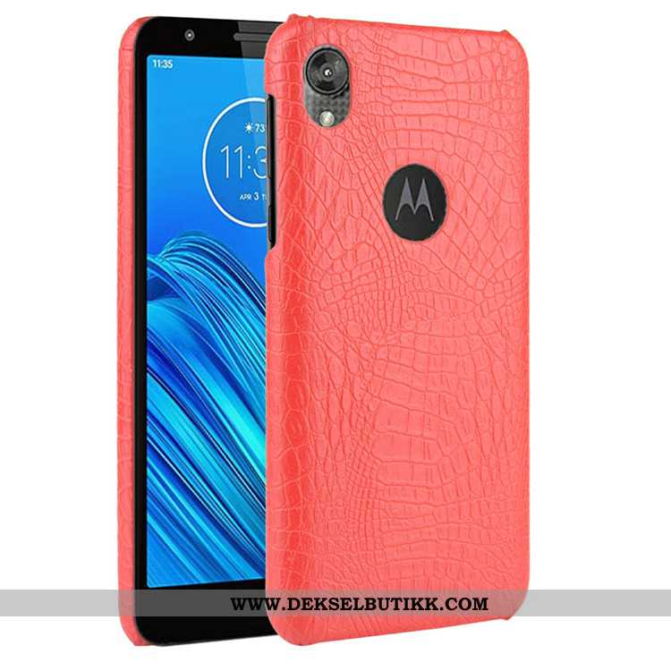 Deksel Moto E6 Plus Mønster Etui Beskyttelse Hard Svart, Moto E6 Plus Trend Billige