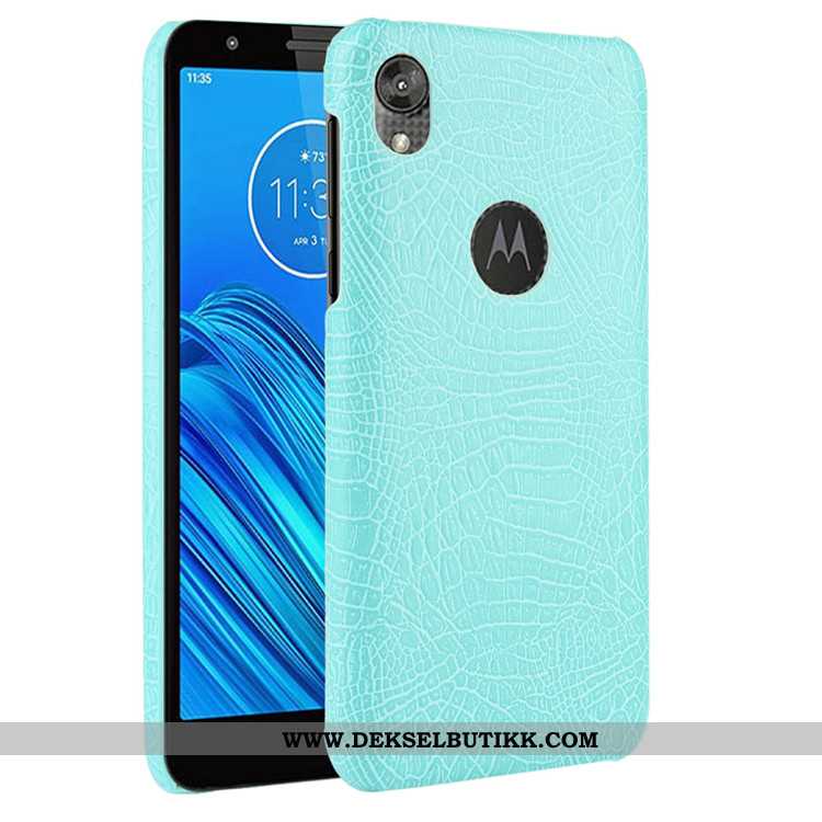 Deksel Moto E6 Plus Mønster Etui Beskyttelse Hard Svart, Moto E6 Plus Trend Billige