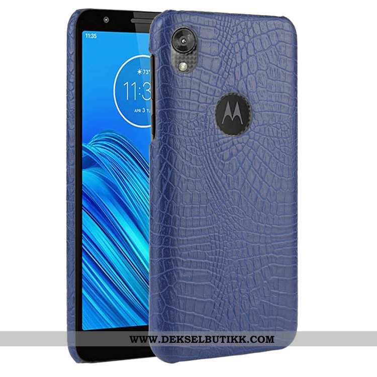 Deksel Moto E6 Plus Mønster Etui Beskyttelse Hard Svart, Moto E6 Plus Trend Billige