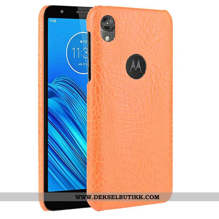 Deksel Moto E6 Plus Mønster Etui Beskyttelse Hard Svart, Moto E6 Plus Trend Billige