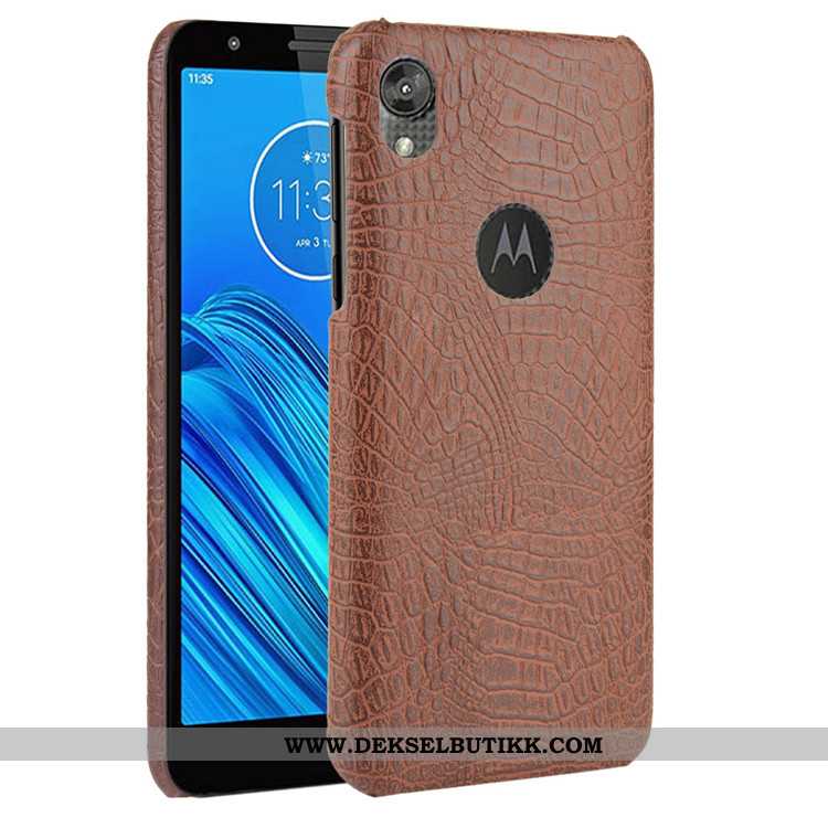 Deksel Moto E6 Plus Mønster Etui Beskyttelse Hard Svart, Moto E6 Plus Trend Billige