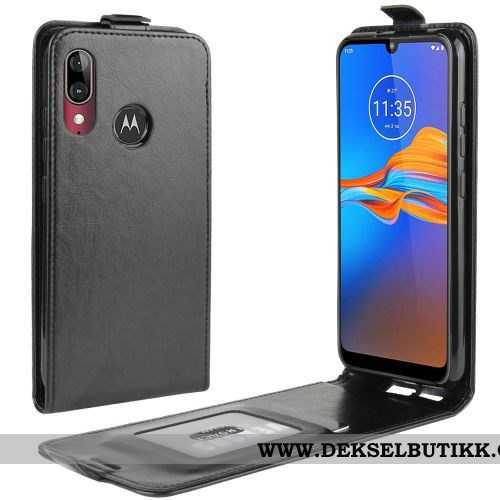 Deksel Moto E6 Plus Trend Etui Business Clamshell Rød, Moto E6 Plus Beskyttelse Tilbud