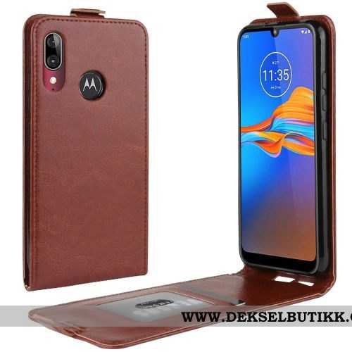 Deksel Moto E6 Plus Trend Etui Business Clamshell Rød, Moto E6 Plus Beskyttelse Tilbud