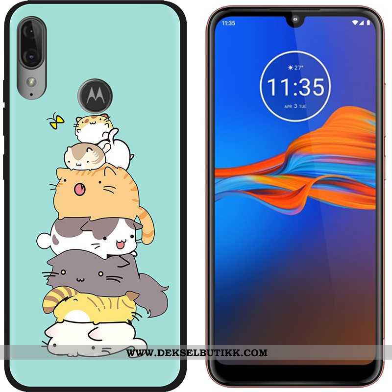 Deksel Moto E6 Plus Trend Klut Mobiltelefon Kreativ Lilla, Etui Moto E6 Plus Nubuck Billig