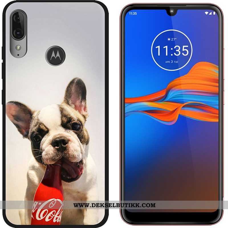 Deksel Moto E6 Plus Trend Klut Mobiltelefon Kreativ Lilla, Etui Moto E6 Plus Nubuck Billig