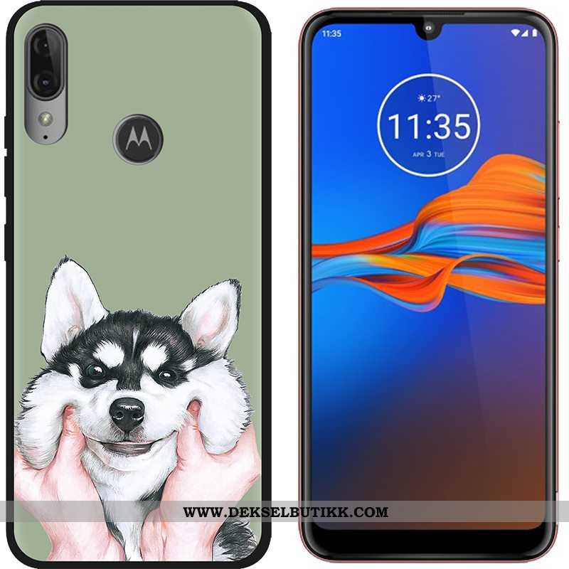 Deksel Moto E6 Plus Trend Klut Mobiltelefon Kreativ Lilla, Etui Moto E6 Plus Nubuck Billig