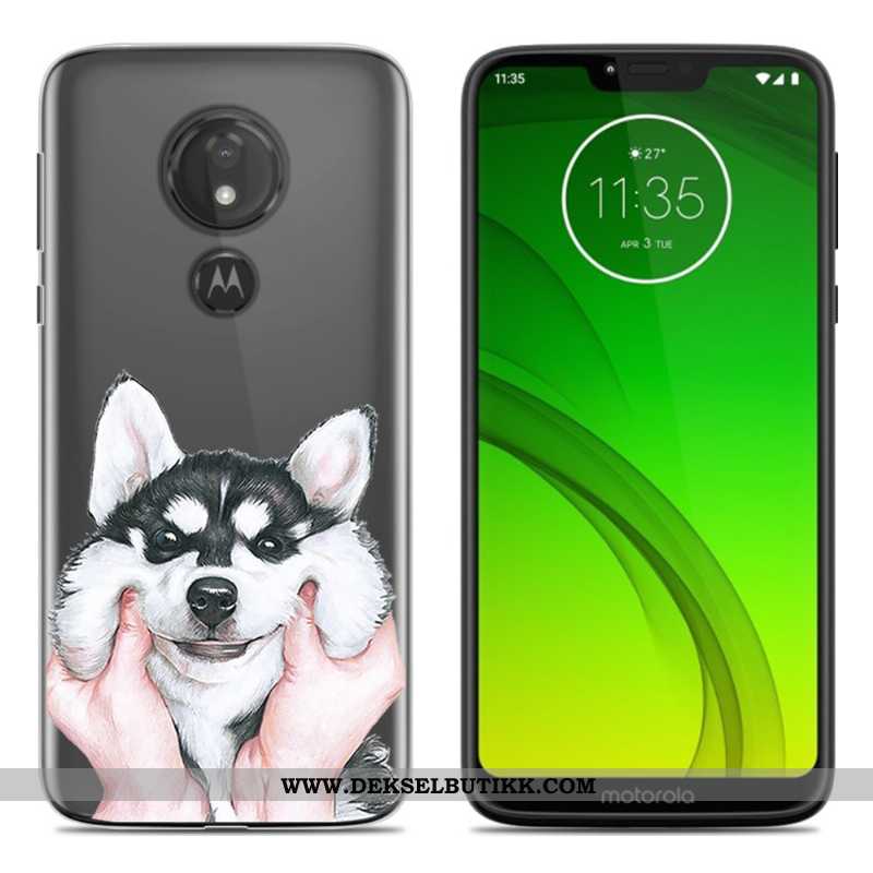 Deksel Moto G7 Play Myke Grønn Alt Inkludert Farge Malt, Etui Moto G7 Play Beskyttelse På Nett