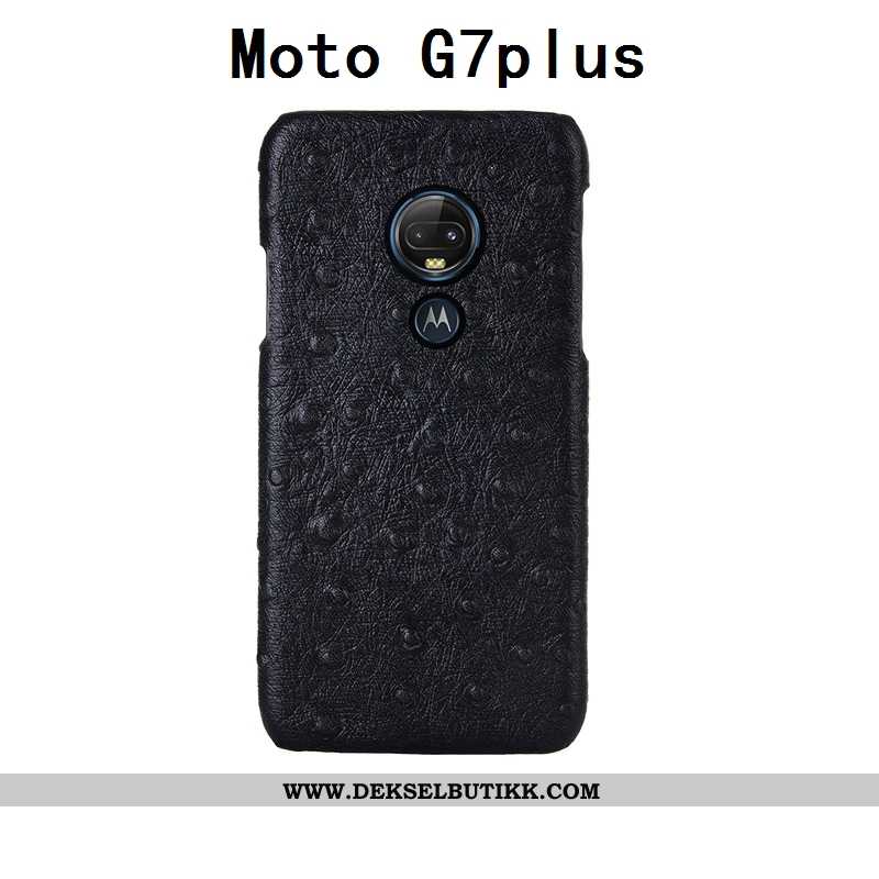 Deksel Moto G7 Plus Av Personlighet Svart Mønster Mobiltelefon, Etui Moto G7 Plus Kreativ Billige