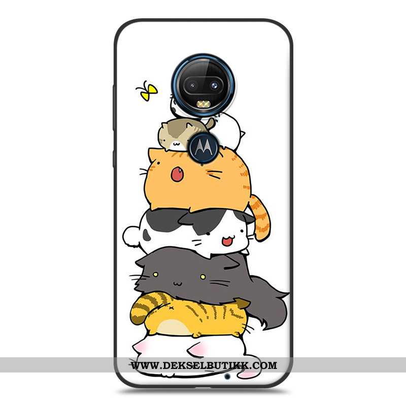 Deksel Moto G7 Plus Beskyttelse Trend Cartoon Av Personlighet Rosa, Etui Moto G7 Plus Mote Tilbud